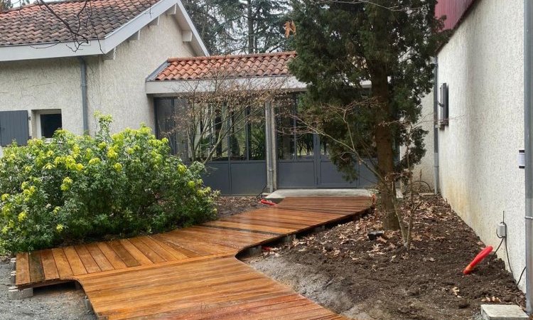 cheminement en bois ipe